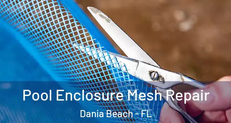 Pool Enclosure Mesh Repair Dania Beach - FL